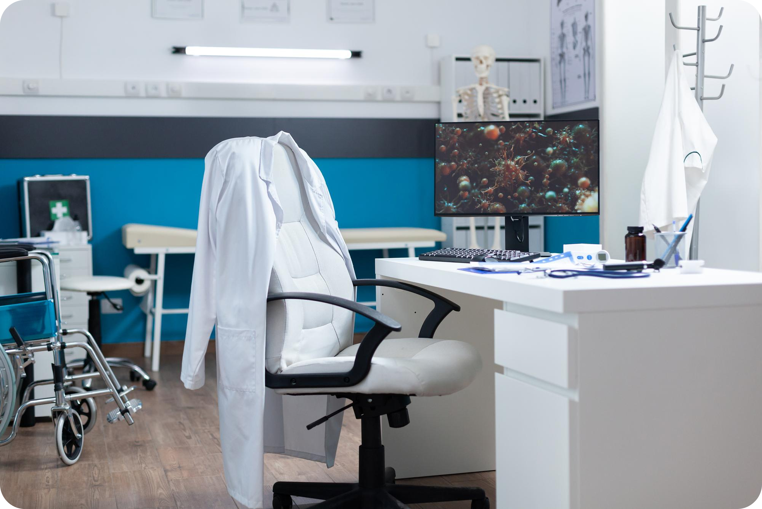 Consultorio médico con Handy
